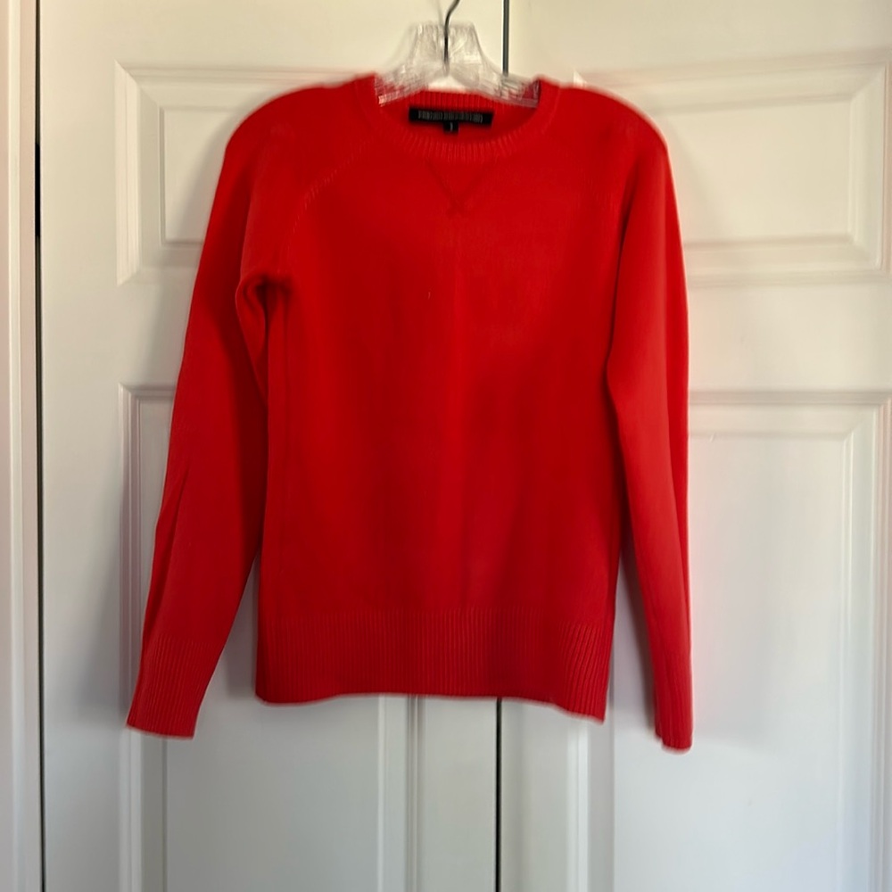 French Connection Sweater Small Coral